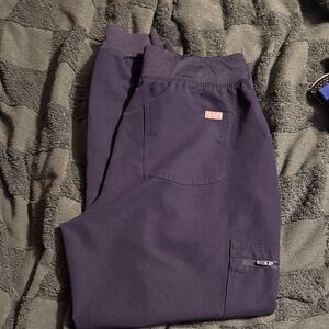 Figs Women's Navy Cargo Scrub Joggers